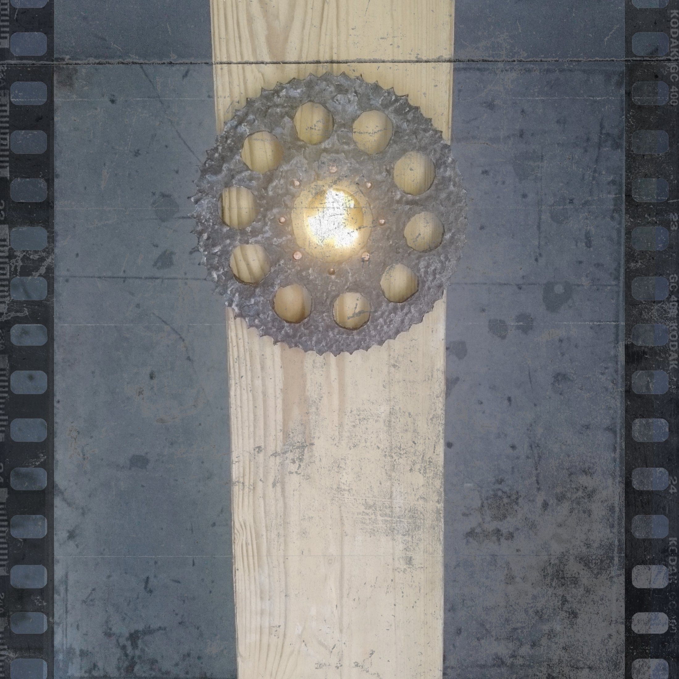 Valon suunta - 2018 - puu, metalli, keramiikka, valo